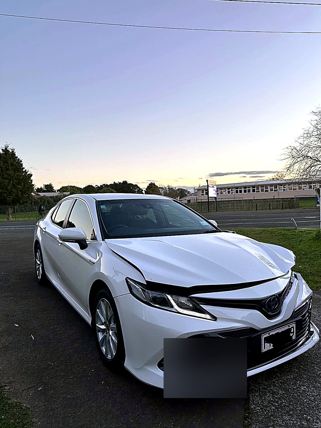 Toyota Camry damaged front